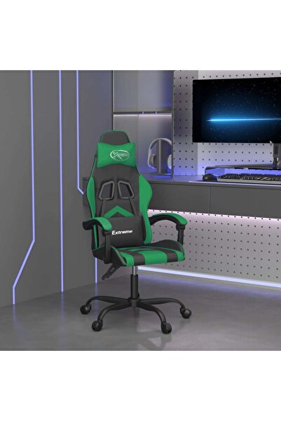 Concept Περιστρεφόμενη καρέκλα gaming, μαύρη και πράσινη, οικολογικό Δερμάτινο