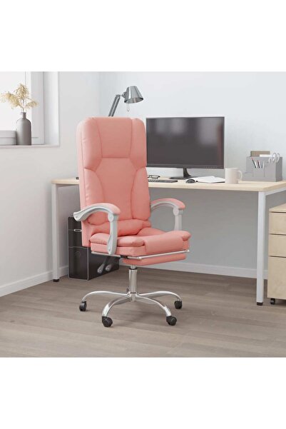 Concept Ανακλινόμενη καρέκλα γραφείου με δυνατότητα μασάζ, ροζ, οικολογικό Δε...