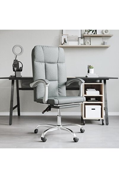 Concept Ανακλινόμενη πολυθρόνα γραφείου, σκούρο γκρι, ύφασμα