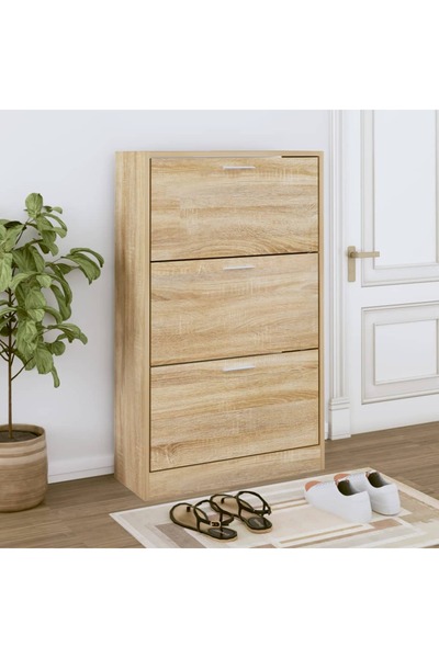 Concept Pantofar, stejar sonoma, 63x24x103 cm, lemn prelucrat