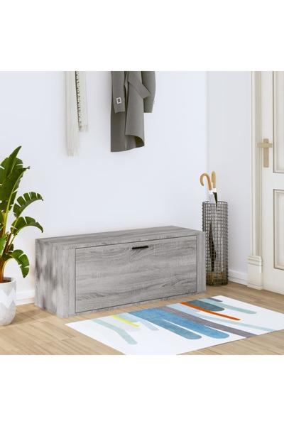 Concept Επιτοίχια παπουτσοθήκη, γκρι Sonoma, 100x35x38 cm, επεξεργασμένο ξύλο