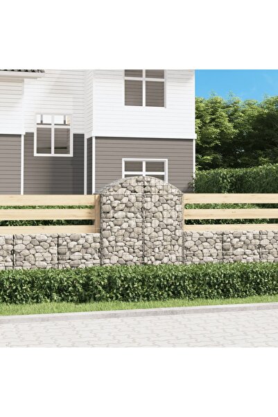 Concept Τοξωτό καλάθι συρματοκιβωτίων, 100x50x120/140 cm, γαλβανισμένος σίδηρος