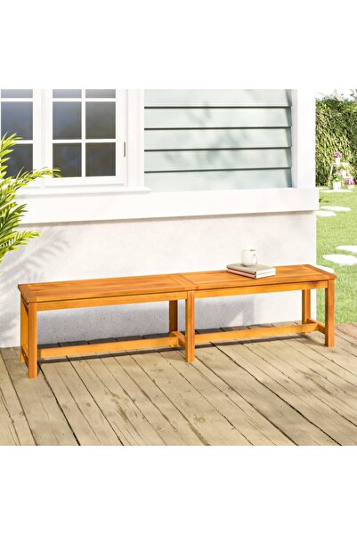 Concept Παγκάκι κήπου, 180x35x45 εκ., μασίφ ξύλο ακακίας
