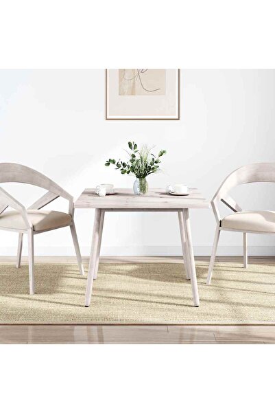 Concept Επιφάνεια τραπεζιού, λευκή, 70x70x2,5 cm, μασίφ ξύλο πεύκου, τετράγωνη