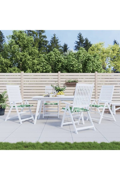 Concept Μαξιλάρια καρέκλας, σχέδιο φύλλου, 4 τεμ., 40x40x3 εκ., ύφασμα