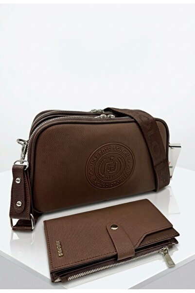 Just Polo Women's Lacoste Adjustable Strap Piece Crossbody Shoulder Bag and W...