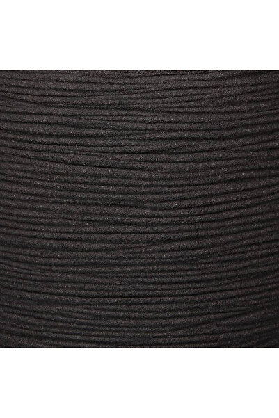 CAPI Γλάστρα Nature Rib σε σχήμα αυγού, μαύρη, 43x41 cm, KBLR933