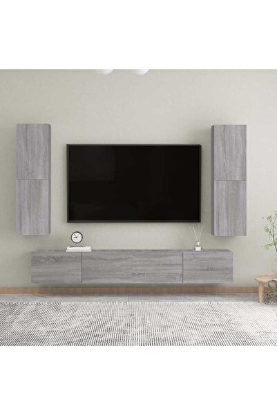 Concept Επιτοίχιο έπιπλο τηλεόρασης, γκρι Sonoma, 30,5x30x110 εκ.