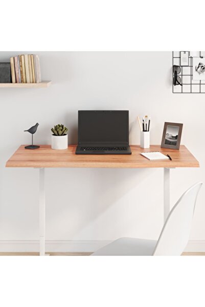 Concept Blat masă maro deschis 100x40x2 cm, lemn masiv stejar tratat