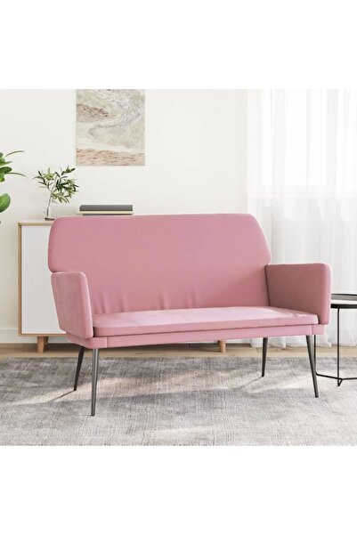 Concept Bancă, roz, 108x79x79 cm, catifea