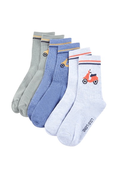 Concept Παιδικές κάλτσες 5 ζεύγη με εκτύπωση ηλεκτρικού σκούτερ EU 30-34