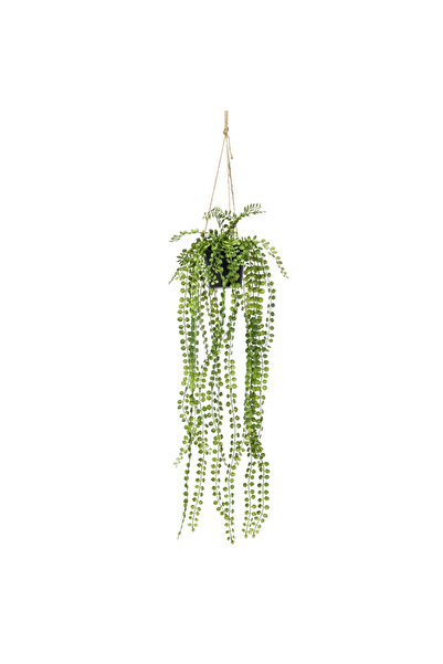 EMERALD Τεχνητός Φίκος Πούμιλα, κρεμαστός θάμνος σε γλάστρα, 60 εκ.