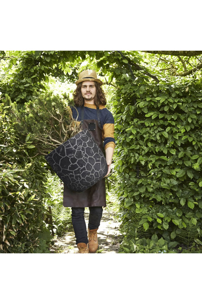 CAPI Πήλινη γλάστρα σε σχήμα αυγού, ανθρακί, 43x41 εκ., μπάλα