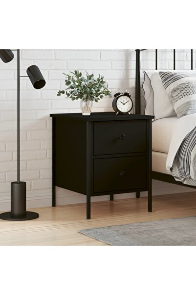 Concept Noptieră, negru, 40x42x50 cm, lemn compozit