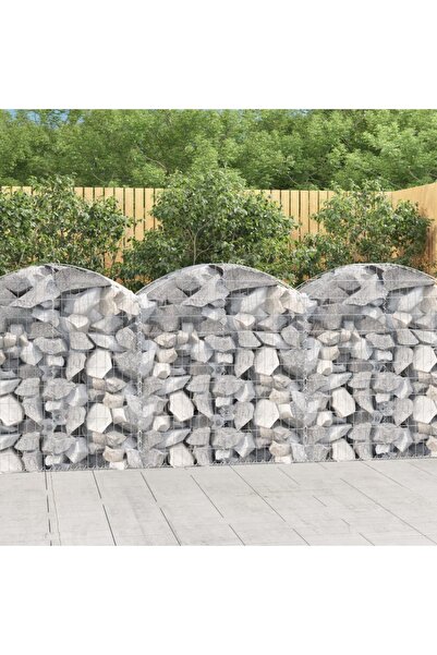 Concept Coș gabion arcuit, 100x50x100/120 cm, fier galvanizat