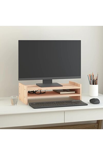 Concept Βάση οθόνης, 50x27x15 cm, μασίφ ξύλο πεύκου