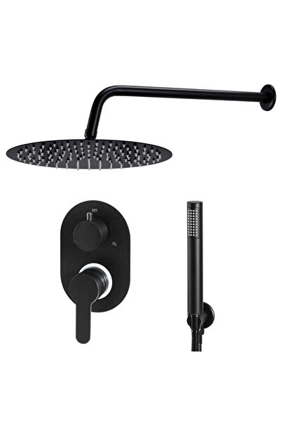 Concept Shower system, black, stainless steel 201