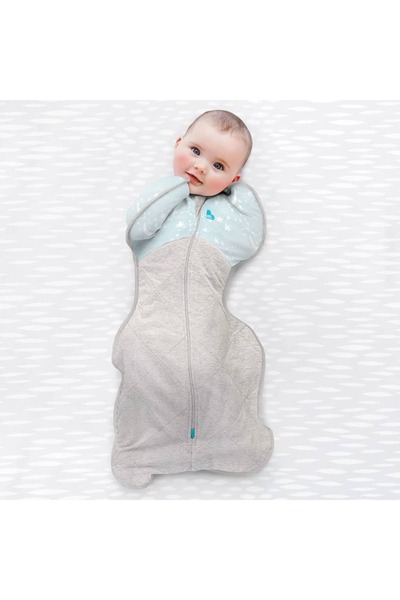 Love to Dream Sac dormit bebeluși Swaddle Up Warm albastru M etapa 1