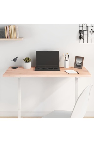 Concept Blat de masă, 100x40x2 cm, lemn masiv de stejar netratat