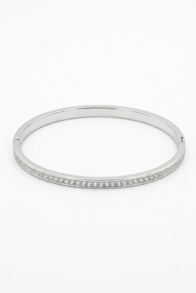 HediyemStil Pure Silver Line Kelepçe Bileklik