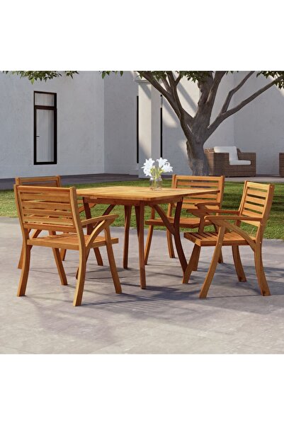 Concept Τραπέζι κήπου, 110x110x75 εκ., μασίφ ξύλο ακακίας