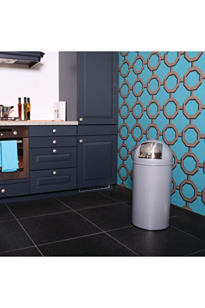 EKO Push bin, matt grey, 40 L