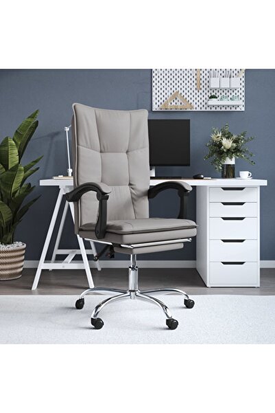 Concept Πτυσσόμενη καρέκλα γραφείου, γκρι-μπεζ, ύφασμα