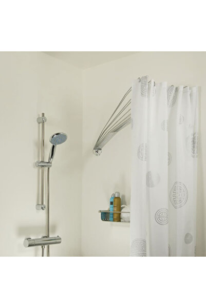 Sealskin Șină pentru perdea de duș de colț Umbrella, crom