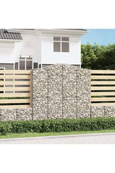 Concept Coșuri gabion arcuite, 3 buc 200x50x200/220 cm, fier galvanizat