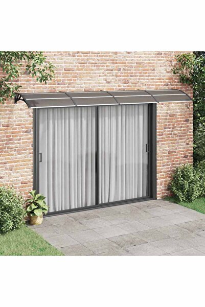 Concept Copertină de ușă, negru, 400x100 cm, policarbonat