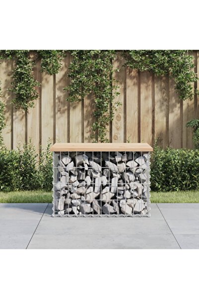 Concept Παγκάκι κήπου, σχέδιο γκαζόν, 63x44x42 εκ., μασίφ ξύλο πεύκου