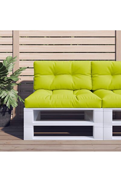 Concept Μαξιλάρια καναπέ από παλέτα, 2 τεμάχια, φωτεινό πράσινο, ύφασμα