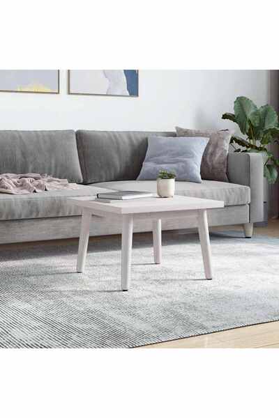 Concept Επιφάνεια τραπεζιού, λευκή, 60x60x2,5 cm, μασίφ ξύλο πεύκου, τετράγωνη