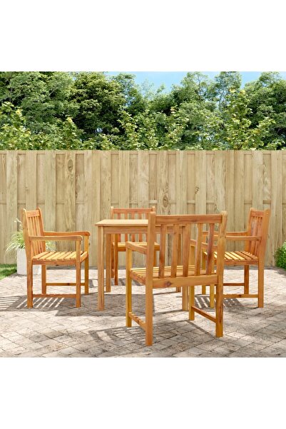 Concept Καρέκλες κήπου, 4 τεμ., 56x55,5x90 εκ., από μασίφ ξύλο ακακίας