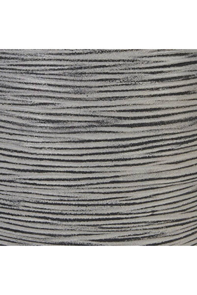 CAPI Γλάστρα Nature Rib, ανθρακί, 40x40 cm, τετράγωνη, KOFZ903