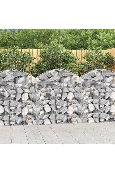 Concept Coș gabion arcuit, 100x30x100/120 cm, fier galvanizat