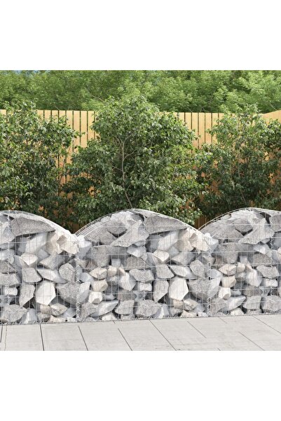 Concept Coș gabion arcuit, 100x50x60/80 cm, fier galvanizat