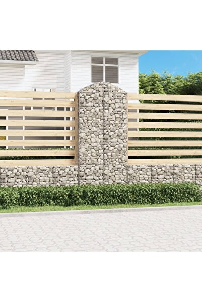 Concept Coș gabion arcuit, 100x30x220/240 cm, fier galvanizat
