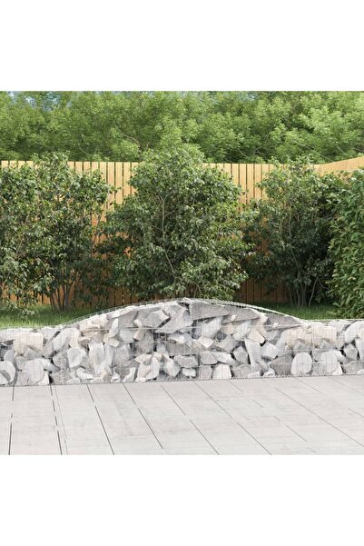 Concept Coșuri gabion arcuite 5 buc, 400x30x40/60 cm, fier galvanizat