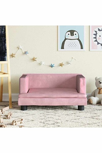 Concept Children's sofa, pink, 60x40x30 cm, Velvet