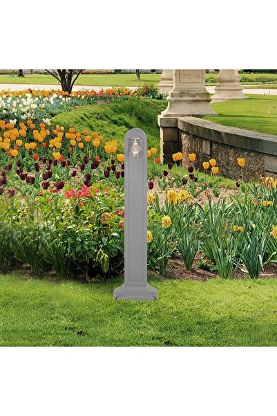 Concept Δοχείο κήπου με βρύση, σε ανοιχτό γκρι όψη πέτρας