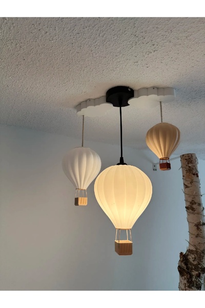 KAMER UÇAN BALON AVİZE 3 LÜ