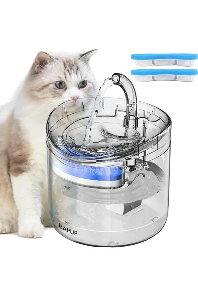 Arabest نافورة مياه للقطط، موزع مياه للحيوانات الأليفة، سعة 1.8 لتر/61 أونصة،...