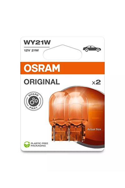 Osram Set de 2 becuri galbene 12V21W WY21W originale