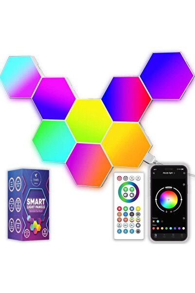 Arabest Led Lights - Wall Panels with APP & Remote Control, Cool Music Sync -...