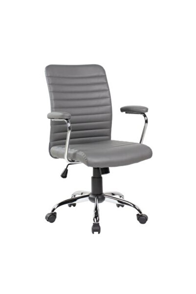 Concept Mobili Scaunul de birou BRONX, piele ecologica, gri