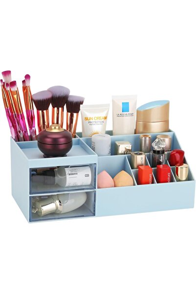 Arabest Desk Organizer, Cosmetic Makeup Vanity Organizer Box, Bathroom Counte...