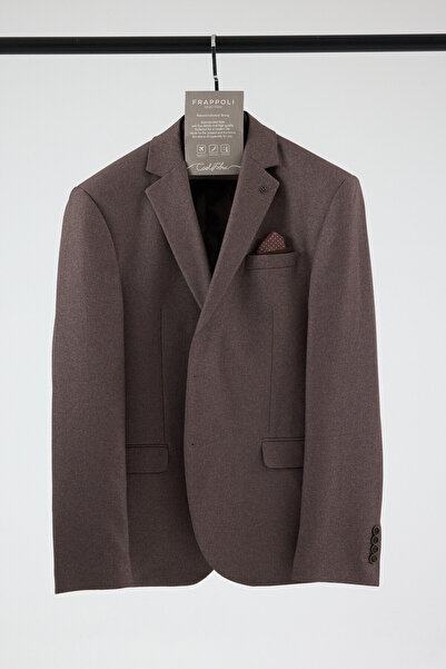 Frappoli سترة رياضية للرجال من Fevuall Dark Vizon Diagonel منقوش مقاس كبير لل...