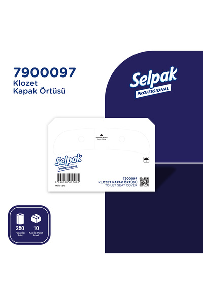 Selpak Premium Klozet Kapak Örtüsü 250 Yaprak 10 Paket