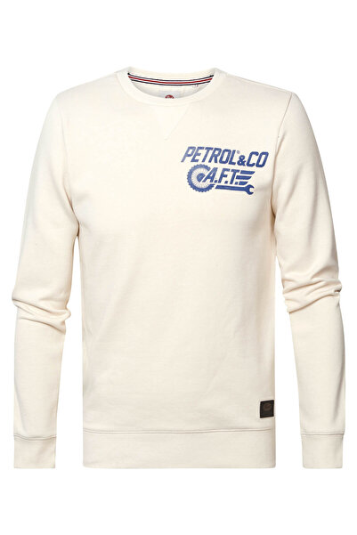 Petrol Industries Pullover Sweater Round Neck Print
